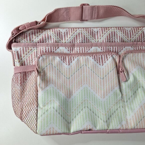 Thirty-one Cargo Thermal Clip Bag Stroller Attachment Pink Pastel Girl Accessory - Picture 2 of 7